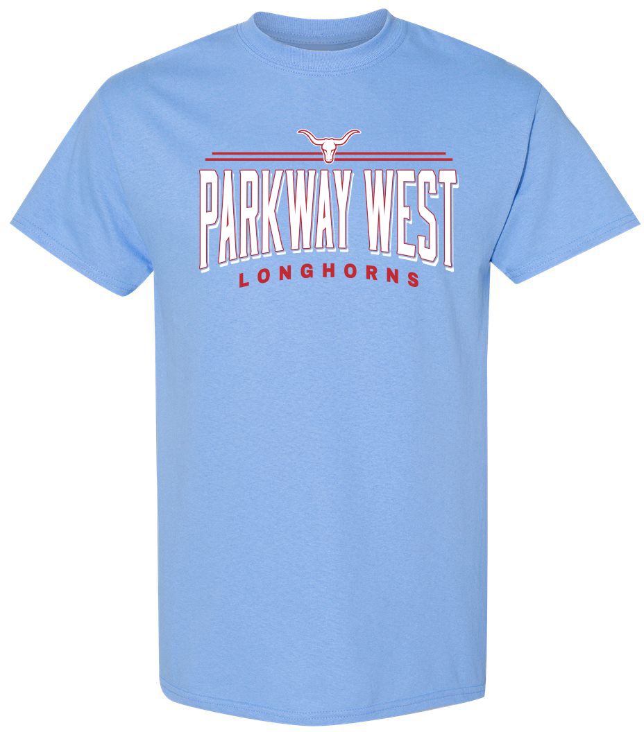 Pel Athletic Adult Parkway West High School Blue T-Shirt