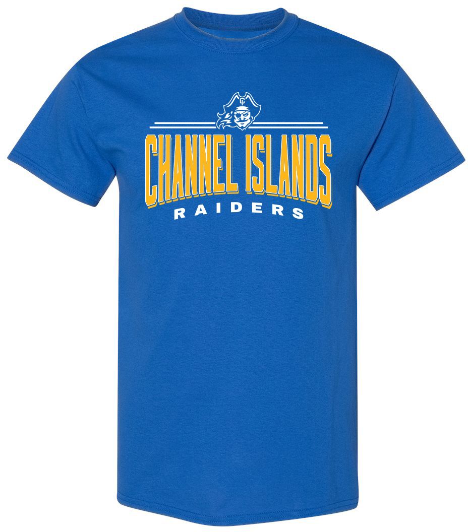 Pel Athletic Adult Channel Islands High School Royal T-Shirt