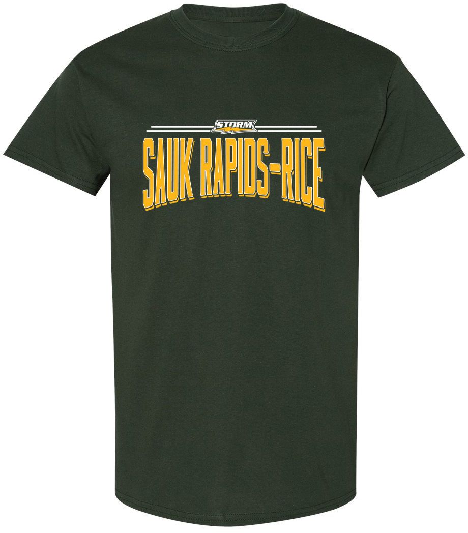 Pel Athletic Adult Sauk Rapids-Rice High School Forest T-Shirt
