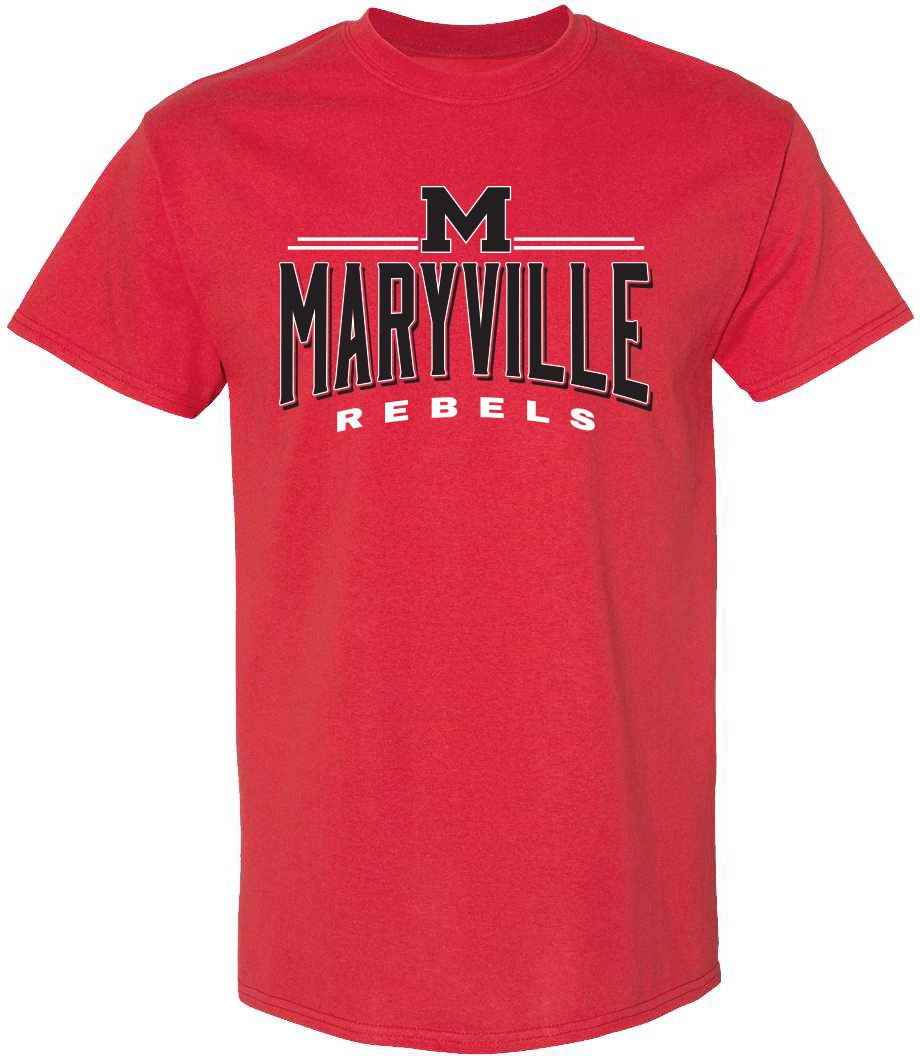 Pel Athletic Adult Maryville High School Red T-Shirt