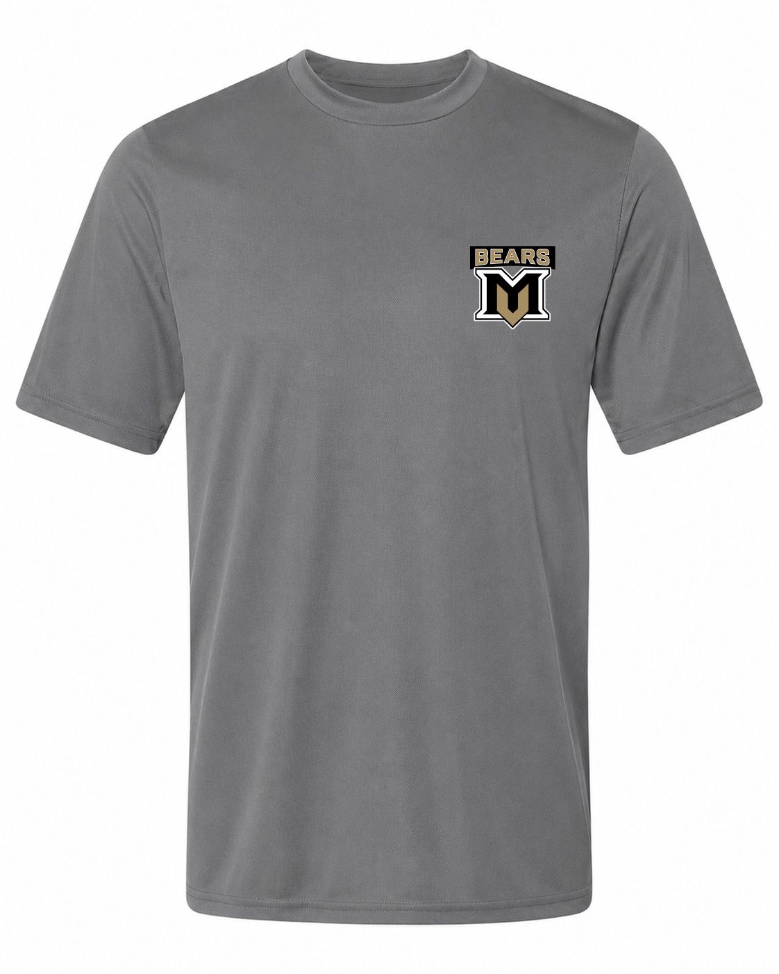 Pel Athletic Adult Mountain View High School Steel Gray T-Shirt