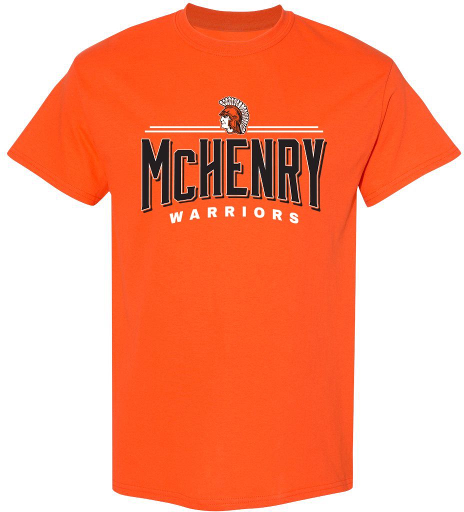Pel Athletic Adult Mchenry Comm High School Orange T-Shirt