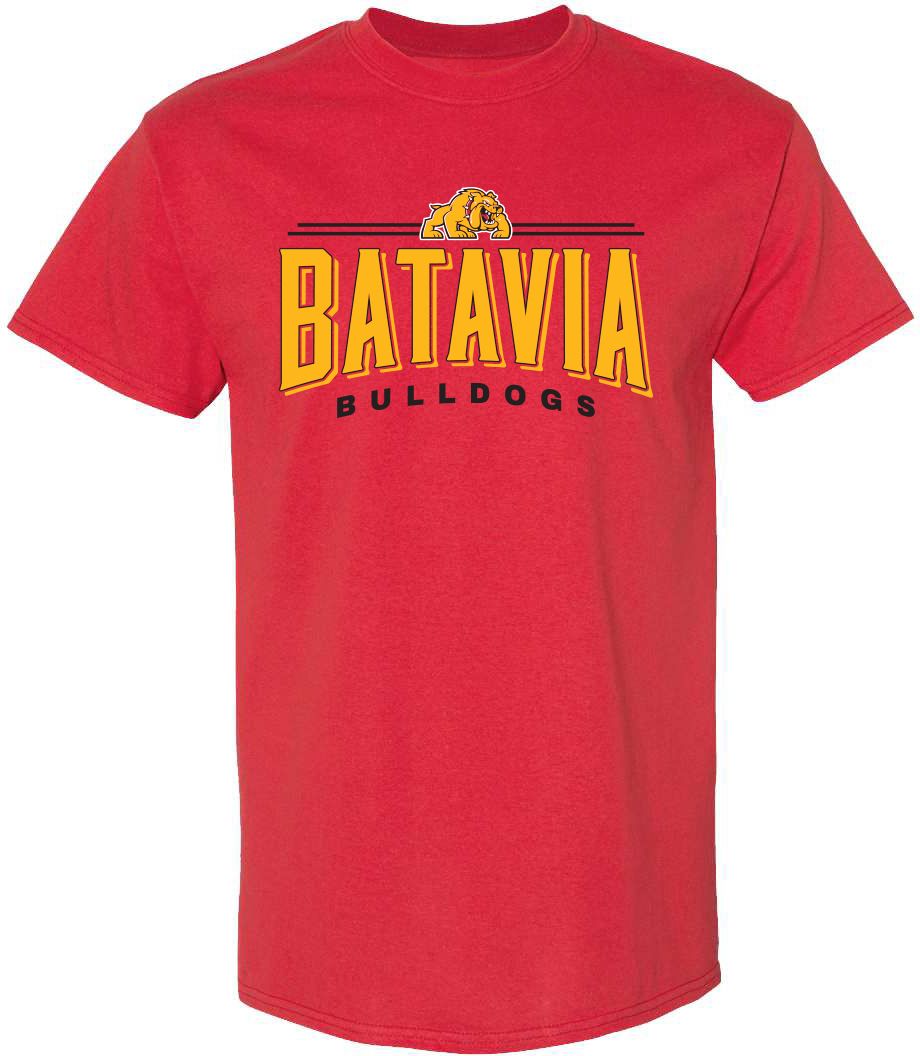 Pel Athletic Adult Batavia High School Red T-Shirt