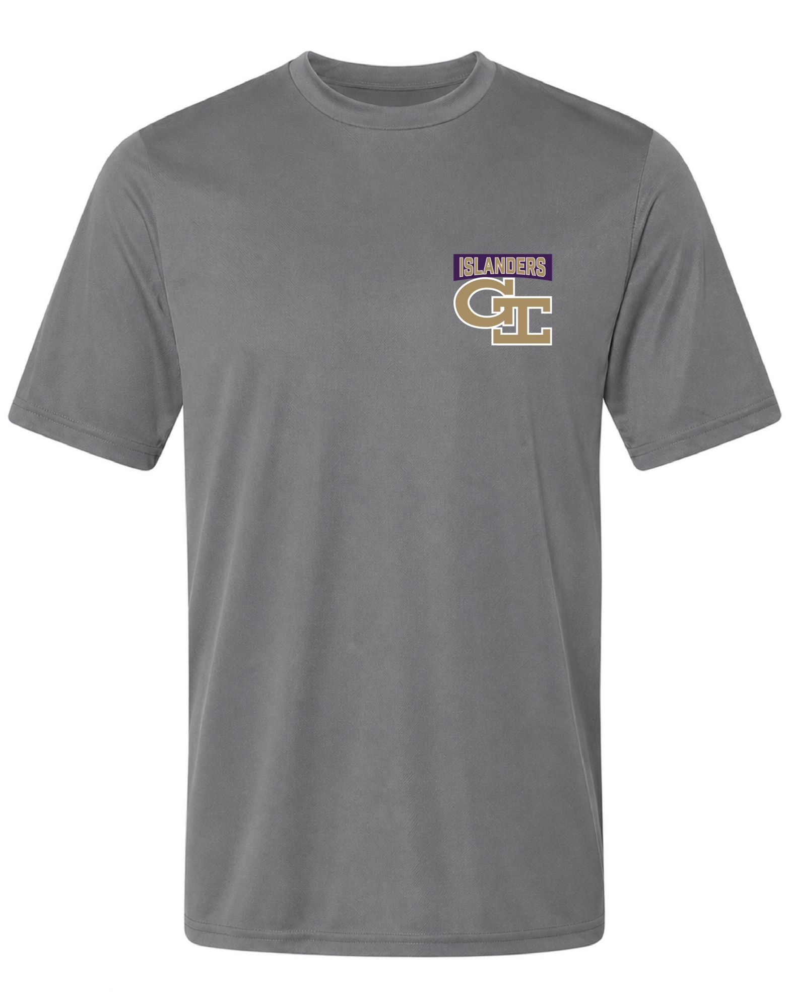 Pel Athletic Adult Grand Island High School Steel Gray T-Shirt