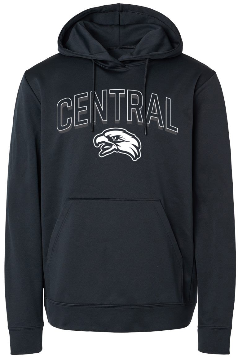Pel Athletic Adult Central High School Black Pullover Hoodie