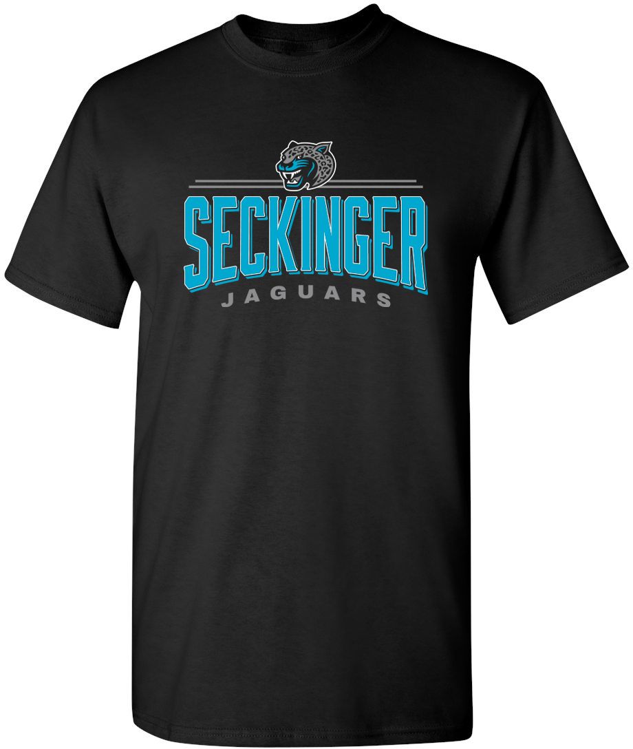 Pel Athletic Adult Seckinger High School Black T-Shirt