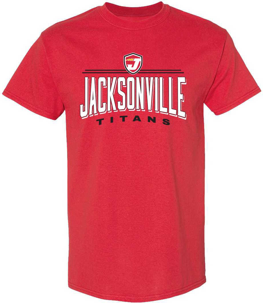 Pel Athletic Adult Jacksonville High School Red T-Shirt