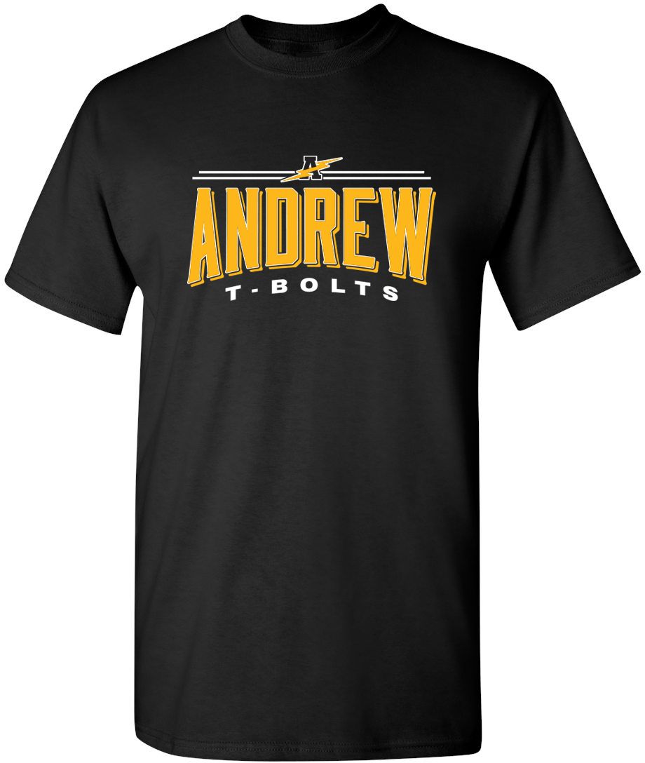 Pel Athletic Adult Victor J Andrew High School Black T-Shirt