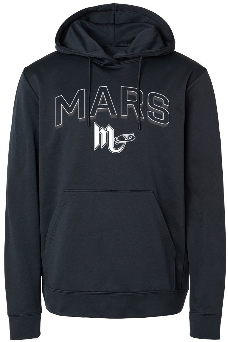Pel Athletic Adult Mars Area High School Black Pullover Hoodie