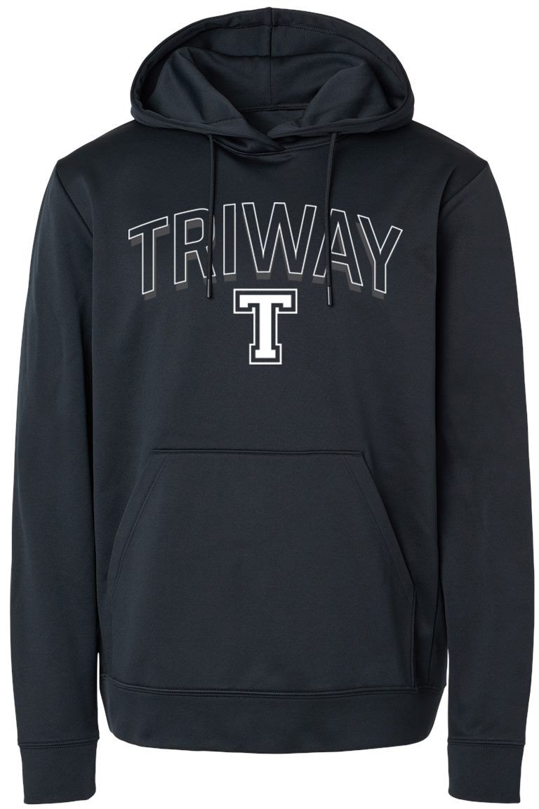 Pel Athletic Adult Triway High School Black Pullover Hoodie