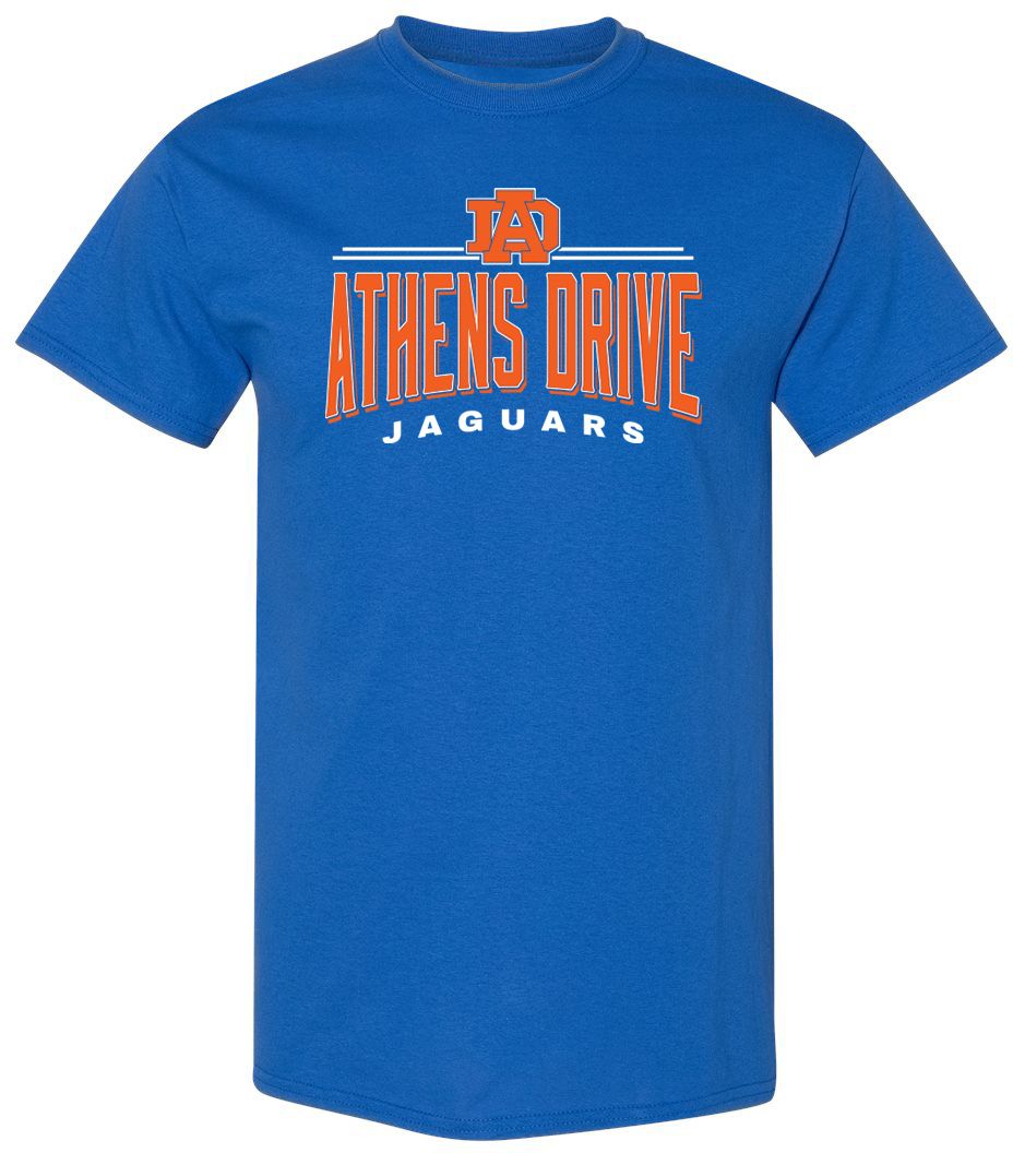 Pel Athletic Adult Athens Drive High School Royal T-Shirt