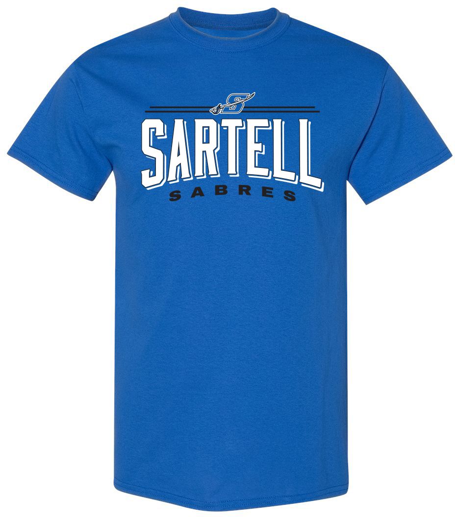 Pel Athletic Adult Sartell High School Royal T-Shirt