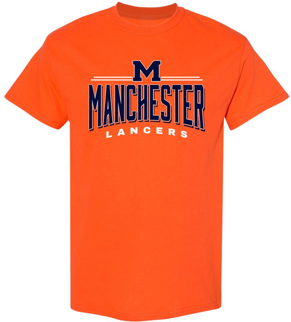 Pel Athletic Adult Manchester High School Orange T-Shirt