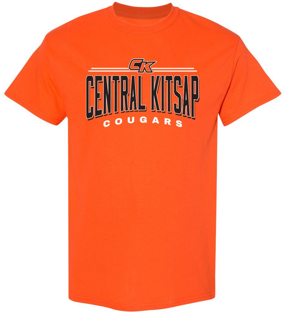 Pel Athletic Adult Central Kitsap High School Orange T-Shirt