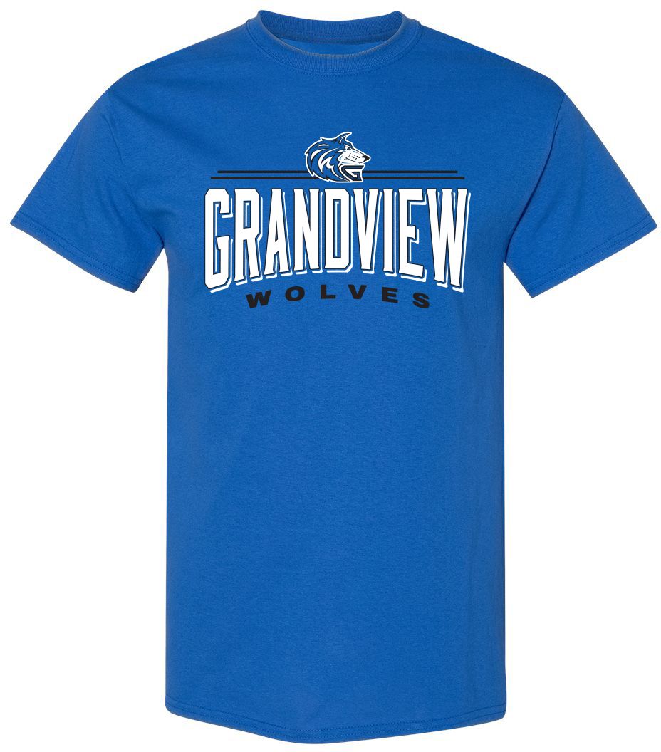 Pel Athletic Adult Grandview High School Royal T-Shirt