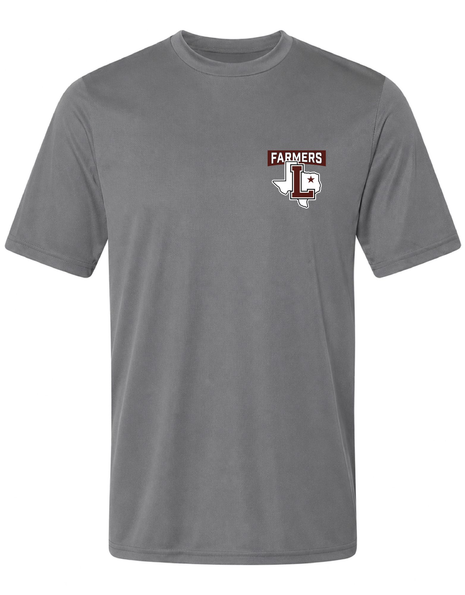 Pel Athletic Adult Lewisville High School Steel Gray T-Shirt