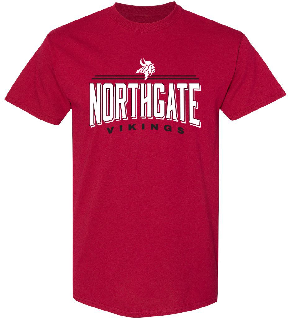 Pel Athletic Adult Northgate High School Cardinal T-Shirt