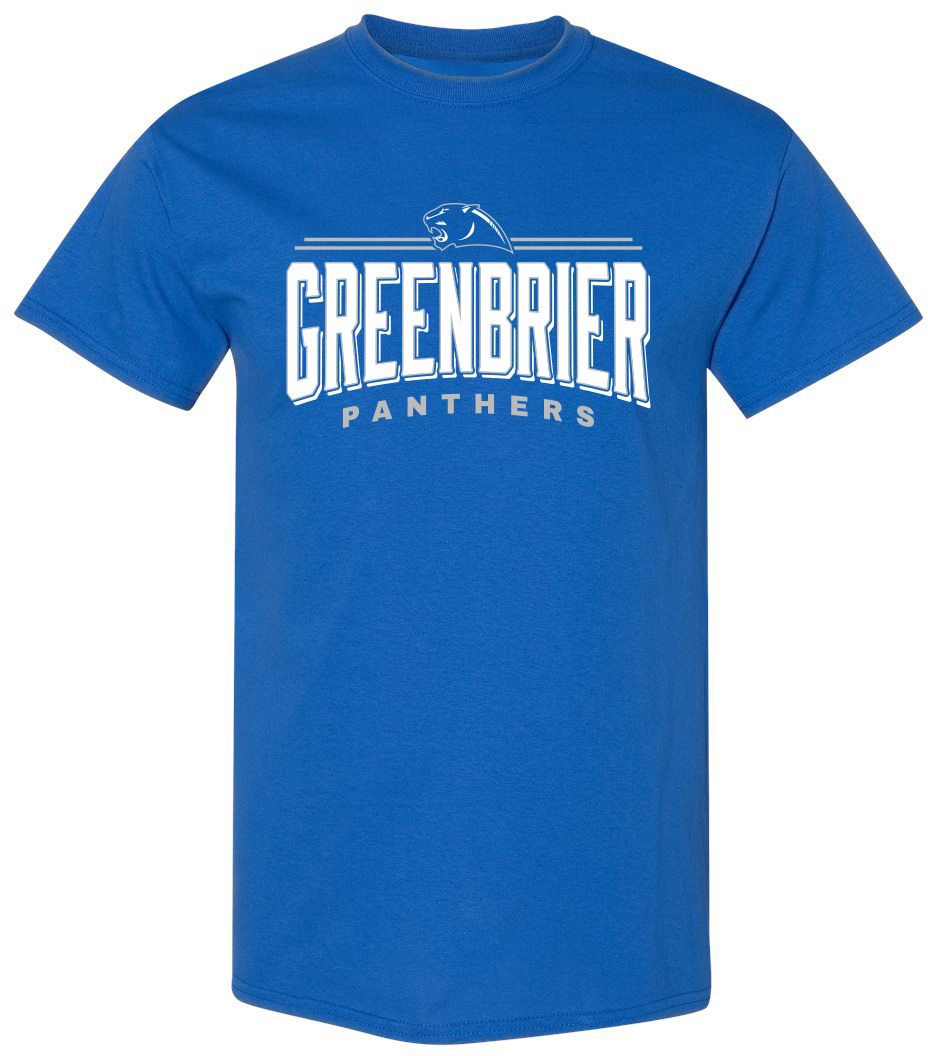 Pel Athletic Adult Greenbrier High School Royal T-Shirt