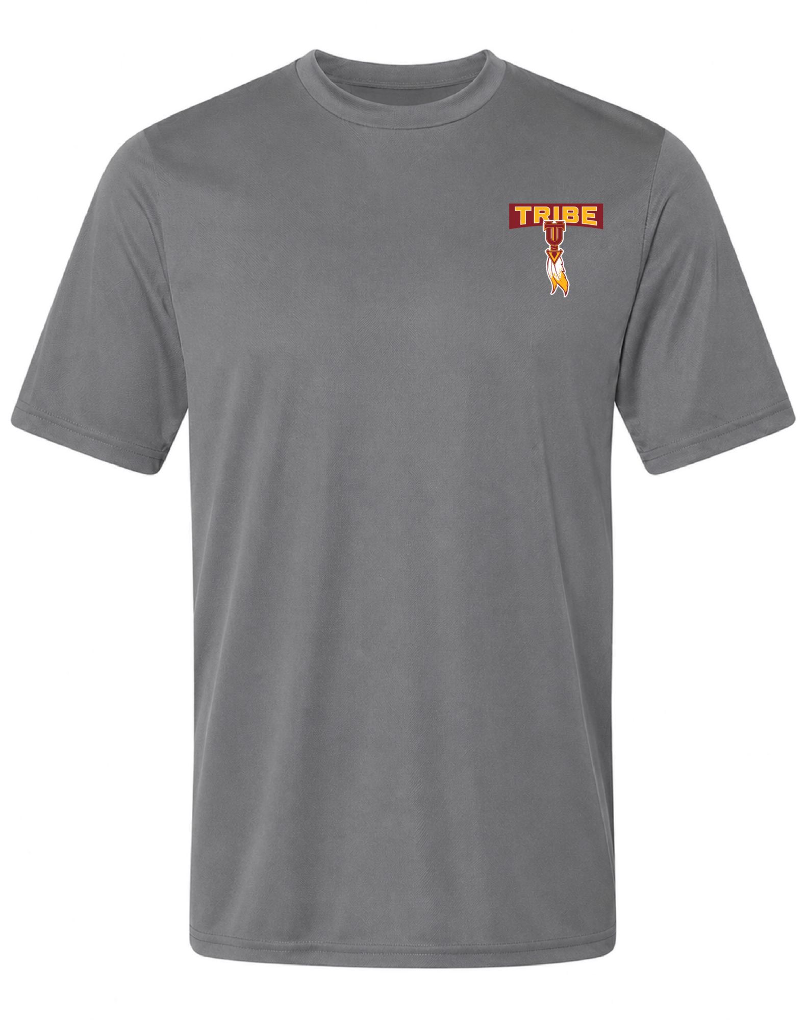 Pel Athletic Adult Tulare Union High School Steel Gray T-Shirt