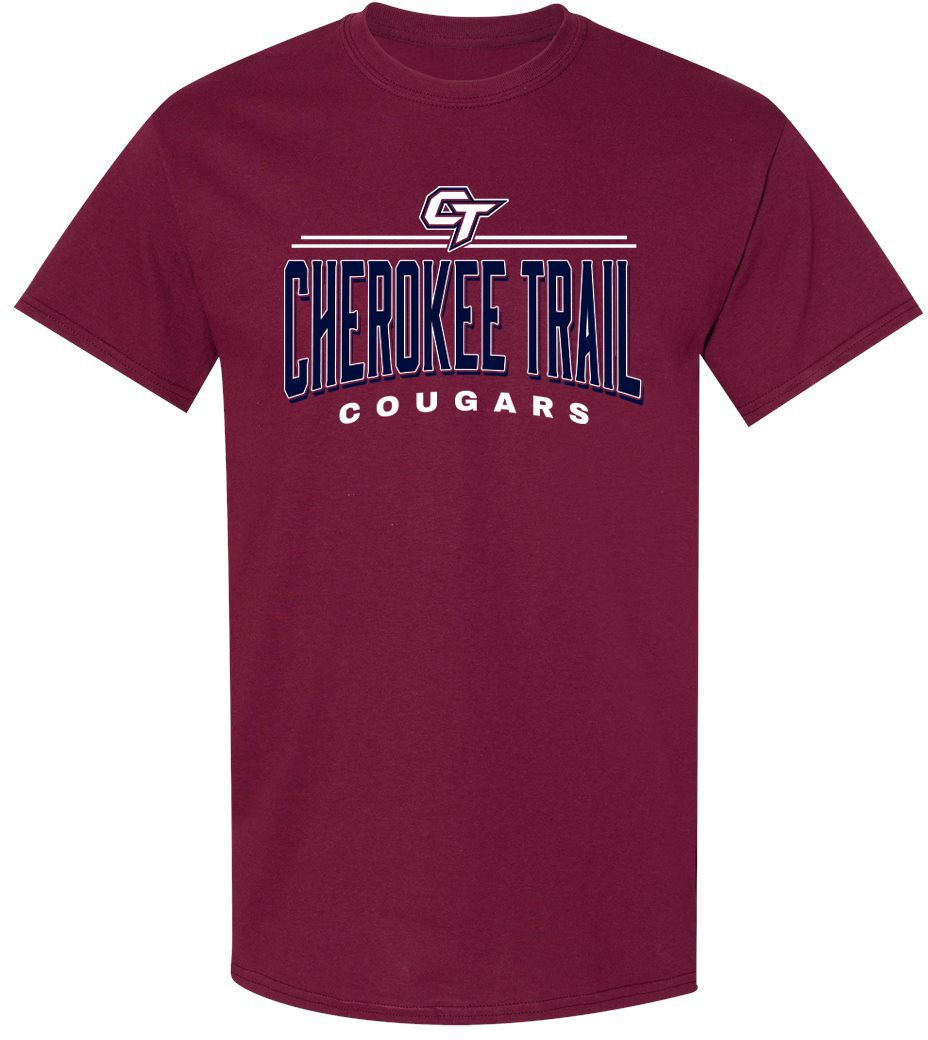 Pel Athletic Adult Cherokee Trail High School Maroon T-Shirt
