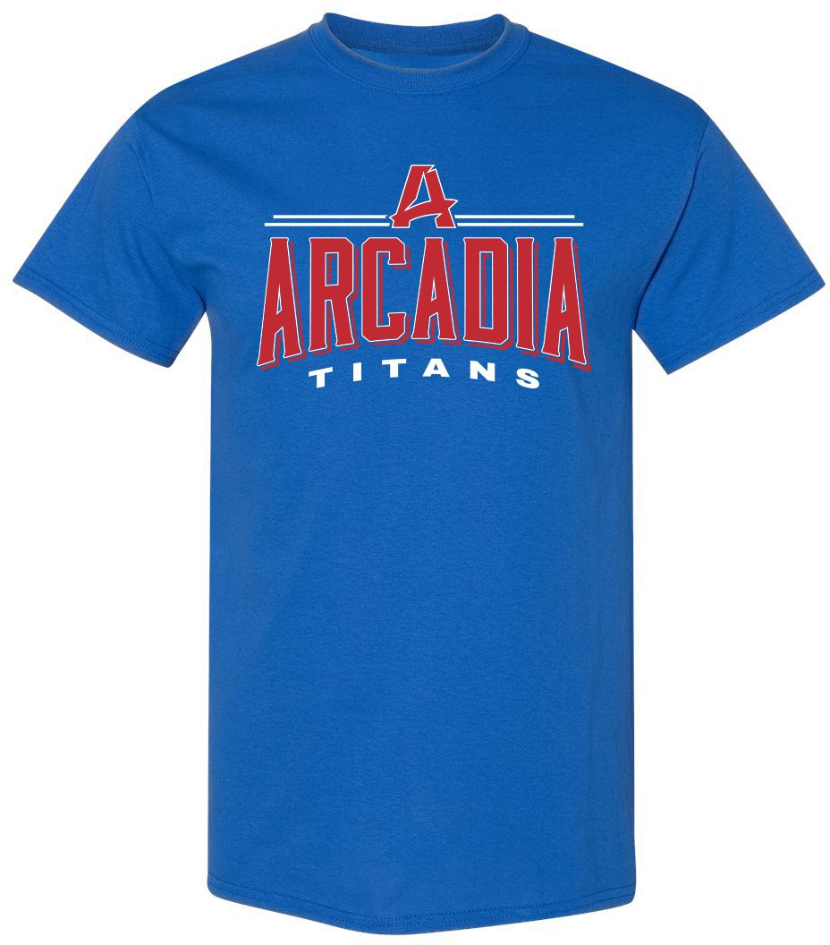 Pel Athletic Adult Arcadia High School Royal T-Shirt
