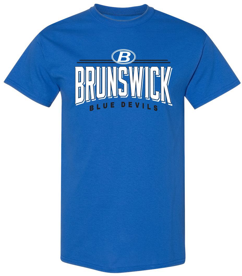 Pel Athletic Adult Brunswick Senior High School Royal T-Shirt