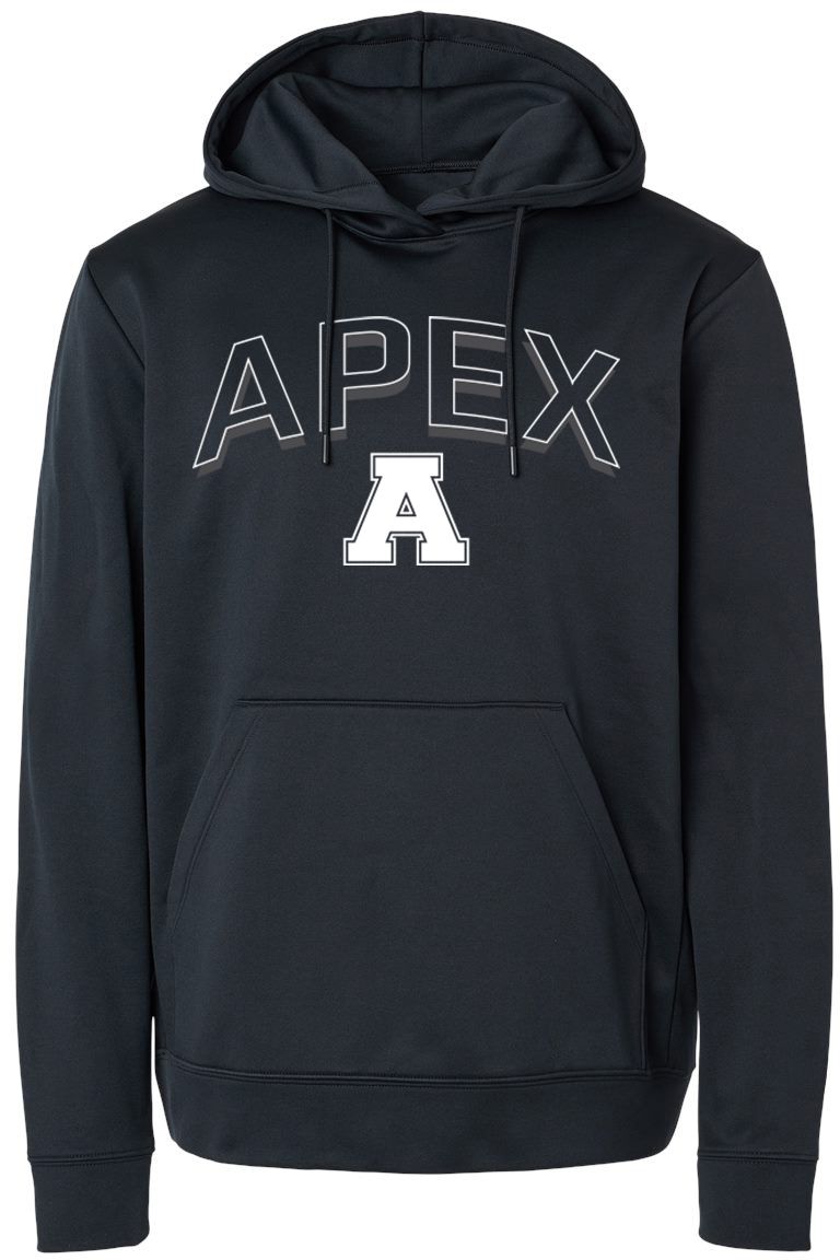 Pel Athletic Adult Apex High School Black Pullover Hoodie