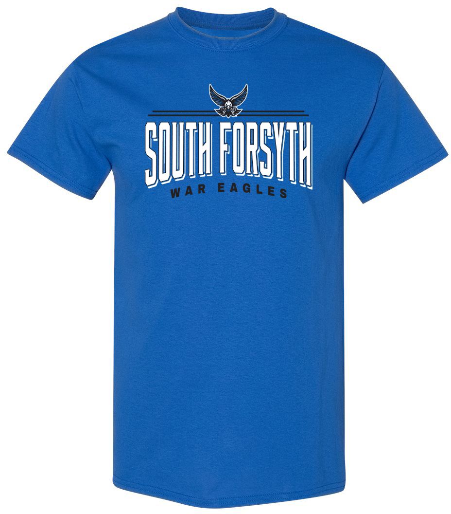 Pel Athletic Adult South Forsyth High School Royal T-Shirt