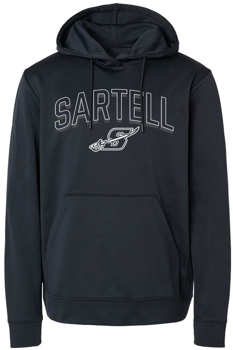 Pel Athletic Adult Sartell High School Black Pullover Hoodie