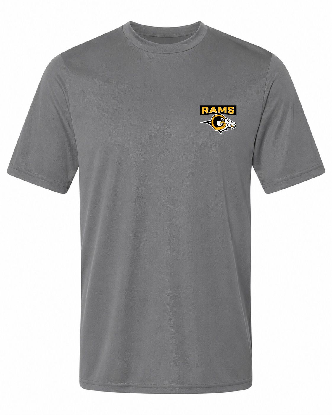 Pel Athletic Adult Green Mountain High School Steel Gray T-Shirt