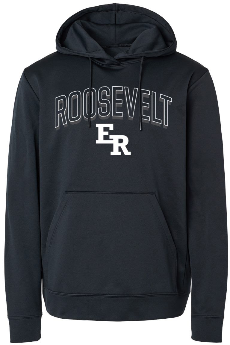 Pel Athletic Adult Eleanor Roosevelt High School Black Pullover Hoodie