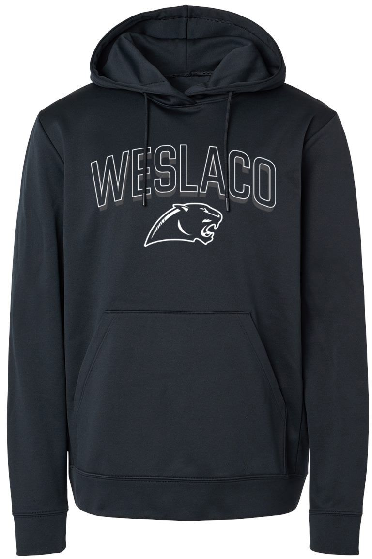 Pel Athletic Adult Weslaco High School Black Pullover Hoodie