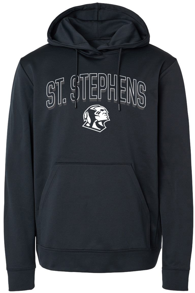 Pel Athletic Adult Saint Stephens High School Black Pullover Hoodie