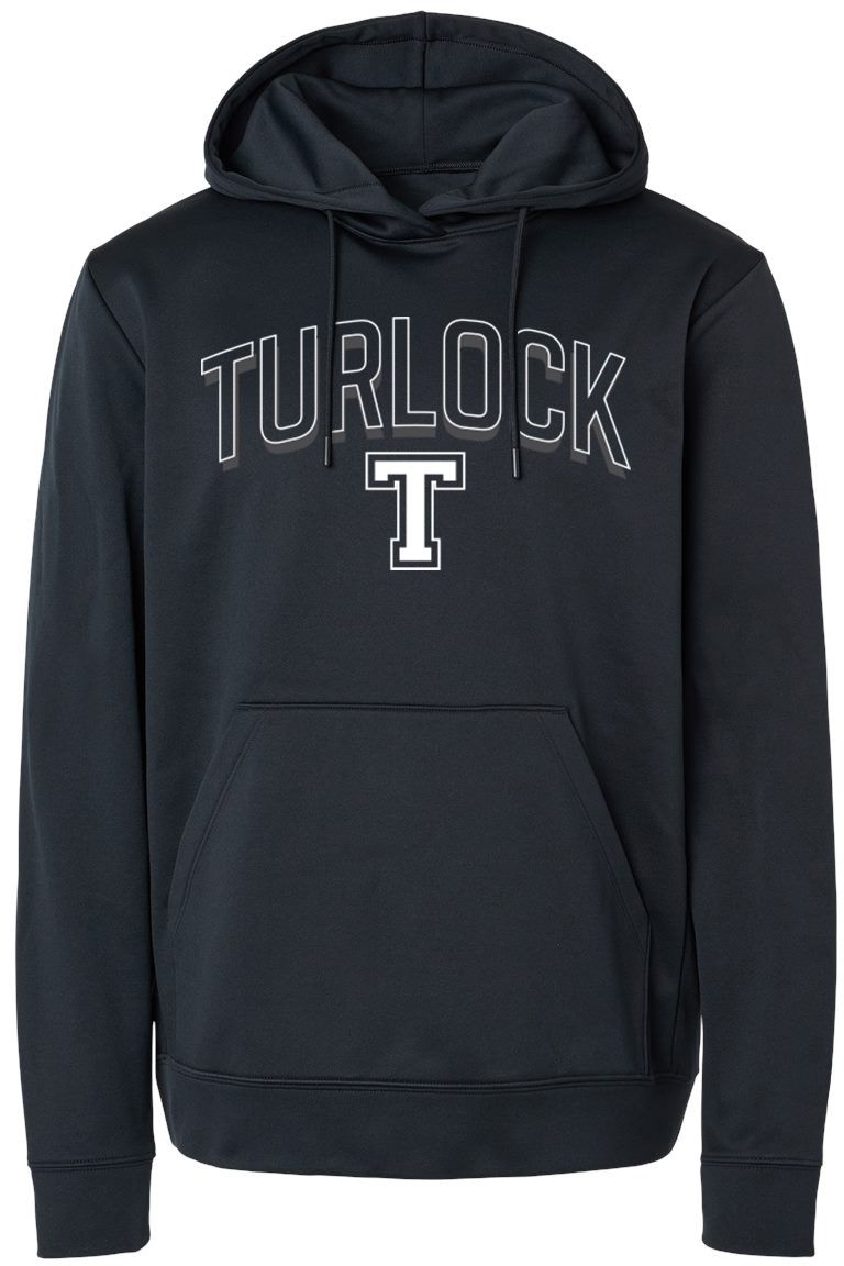 Pel Athletic Adult Turlock High School Black Pullover Hoodie