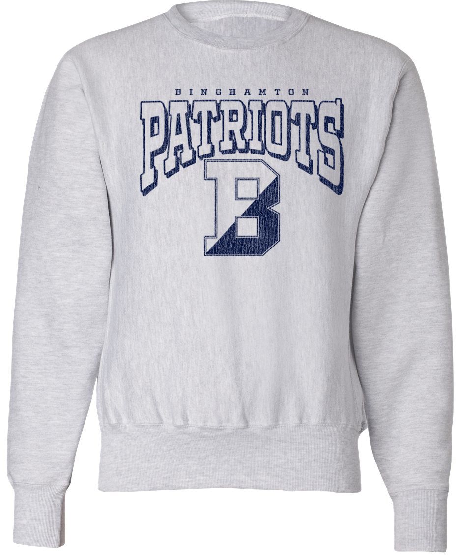 Pel Athletic Adult Binghamton High School Ash Crewneck Sweatshirt