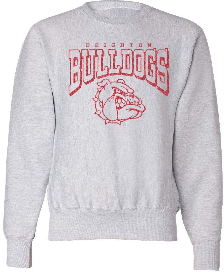 Pel Athletic Adult Brighton High School Ash Crewneck Sweatshirt
