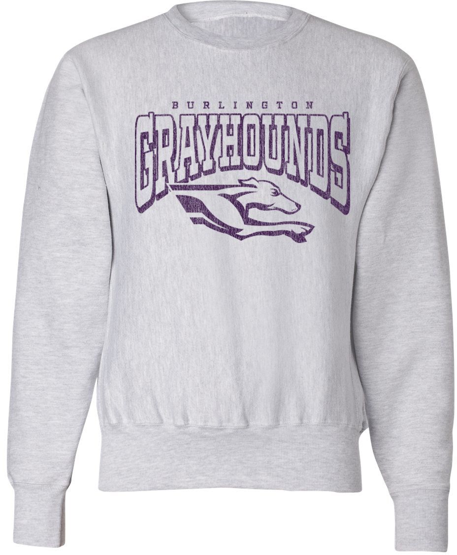 Pel Athletic Adult Burlington High School Ash Crewneck Sweatshirt