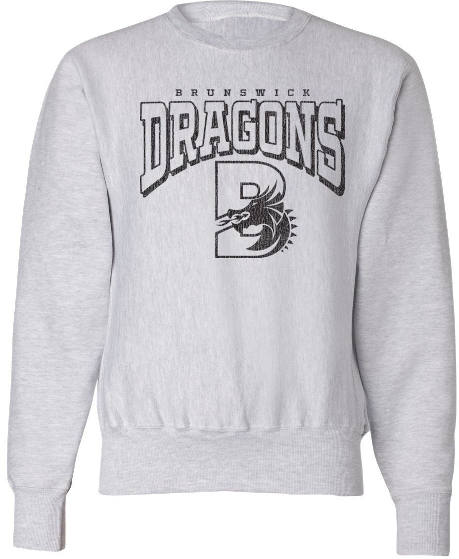 Pel Athletic Adult Brunswick High School Ash Crewneck Sweatshirt