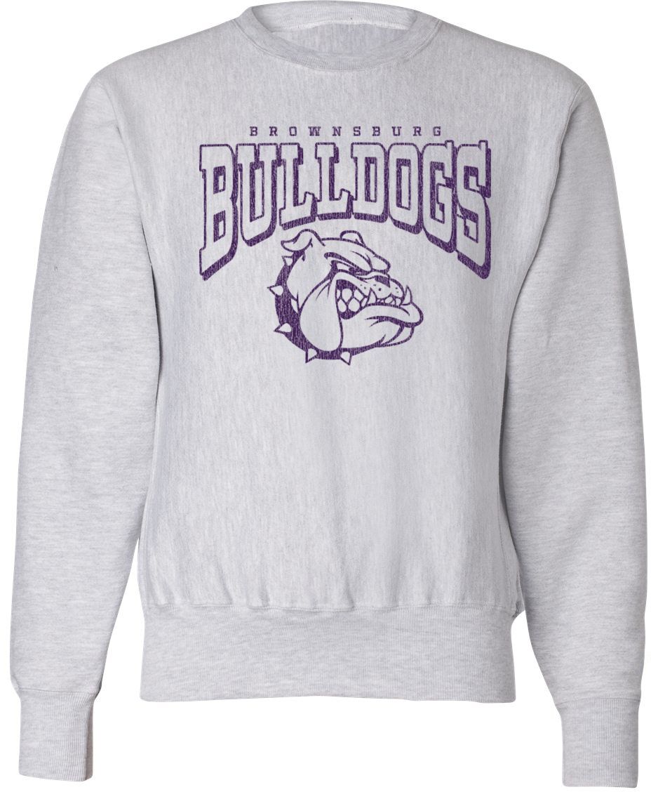 Pel Athletic Adult Brownsburg High School Ash Crewneck Sweatshirt
