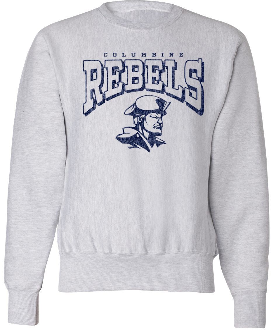 Pel Athletic Adult Columbine High School Ash Crewneck Sweatshirt