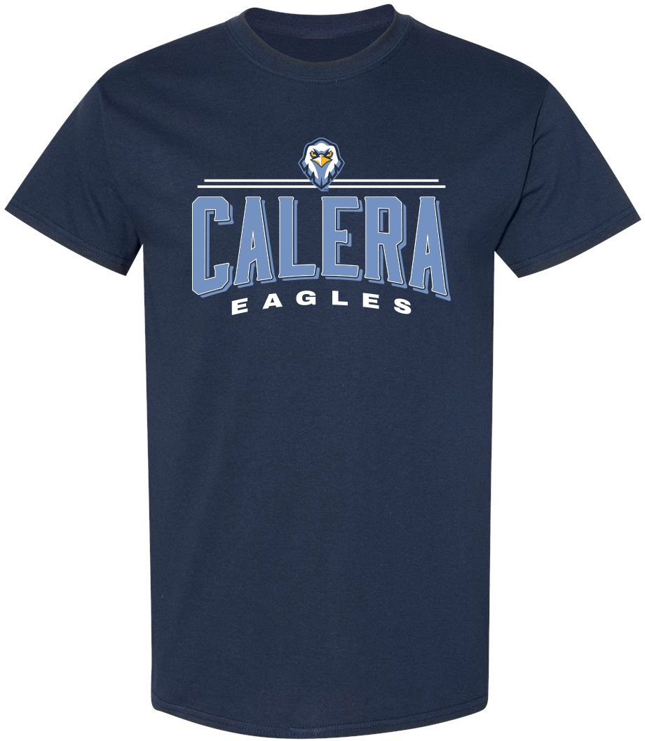 Pel Athletic Adult Calera High School Navy T-Shirt