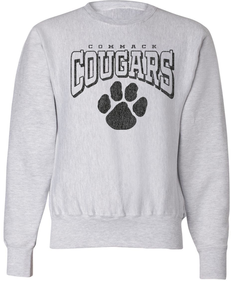 Pel Athletic Adult Commack High School Ash Crewneck Sweatshirt