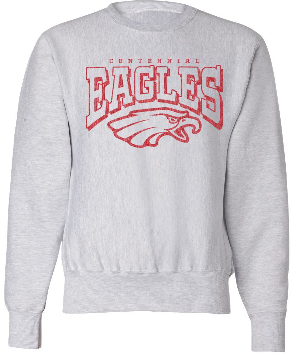 Pel Athletic Adult Centennial High School Ash Crewneck Sweatshirt