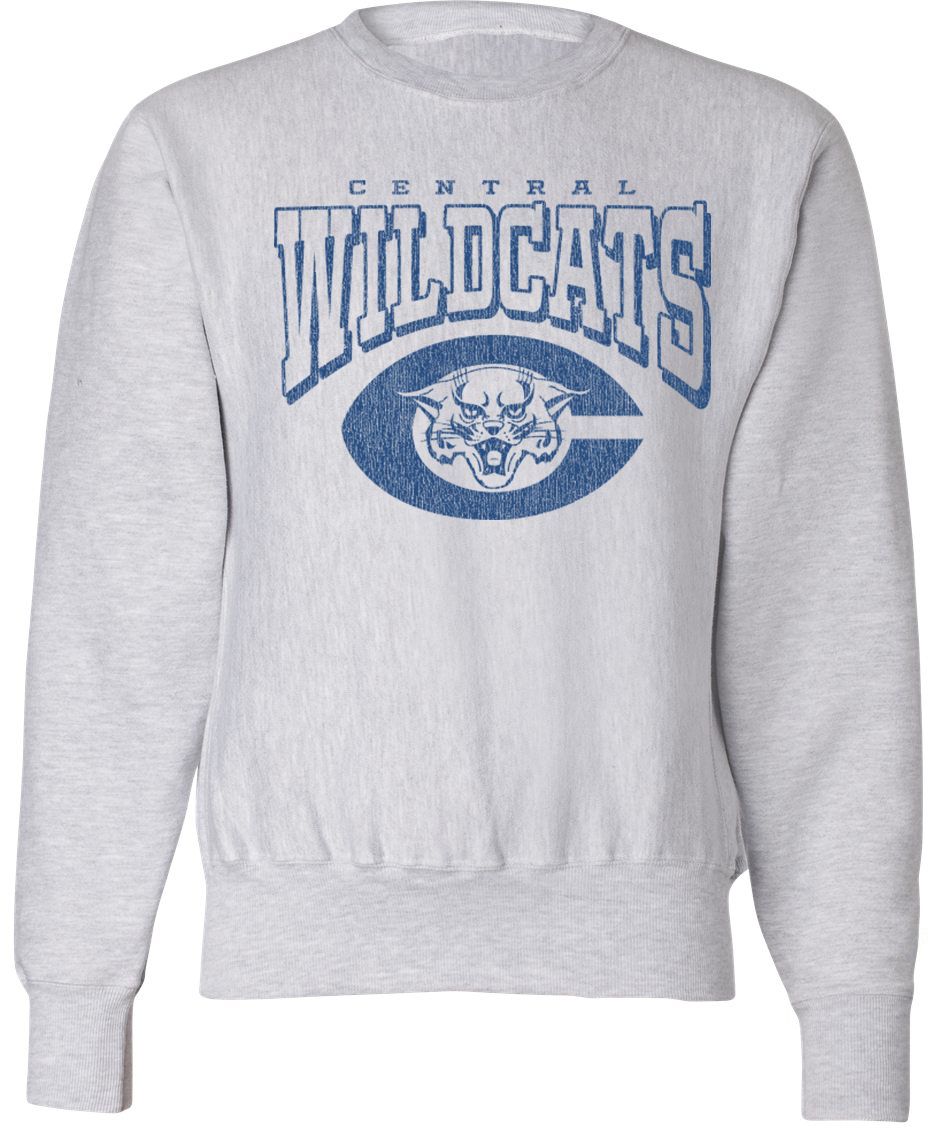 Pel Athletic Adult Central High School Ash Crewneck Sweatshirt