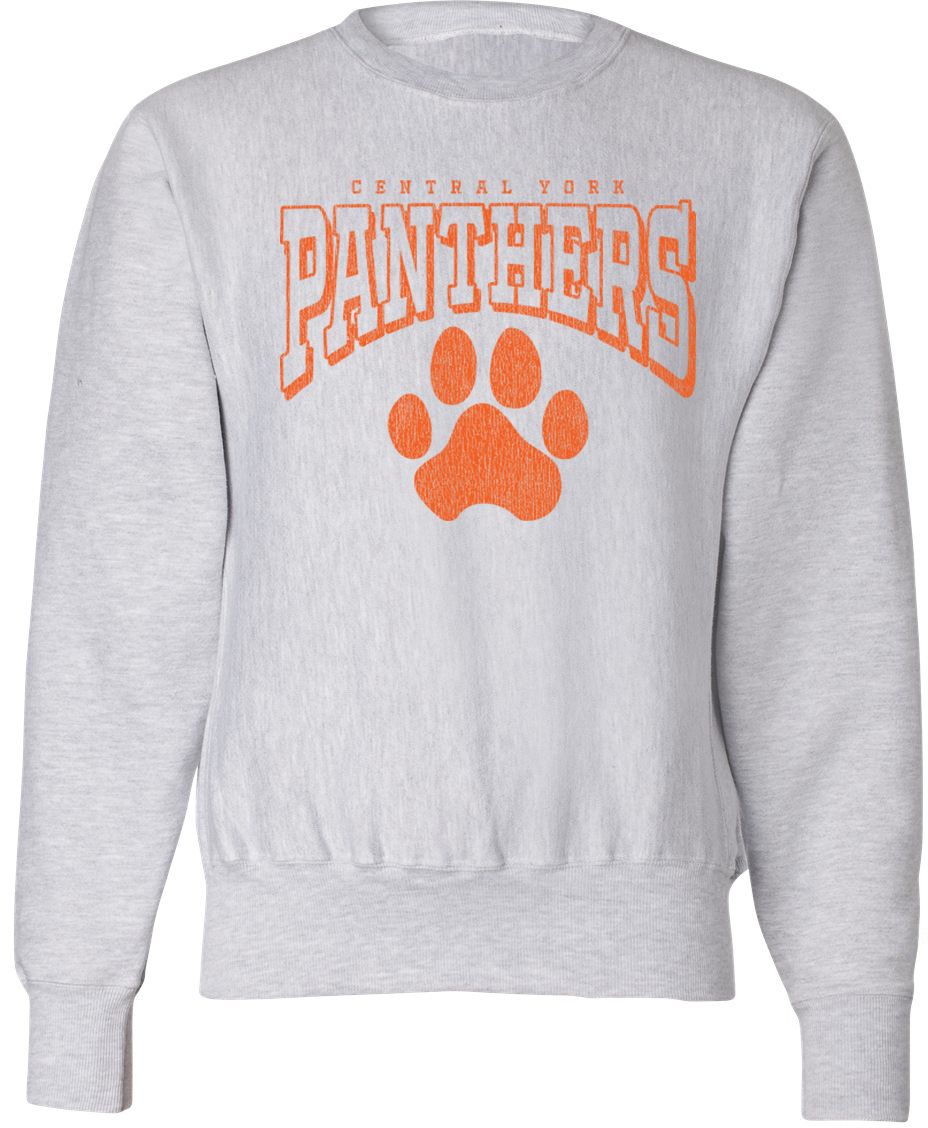 Pel Athletic Adult Central York High School Ash Crewneck Sweatshirt