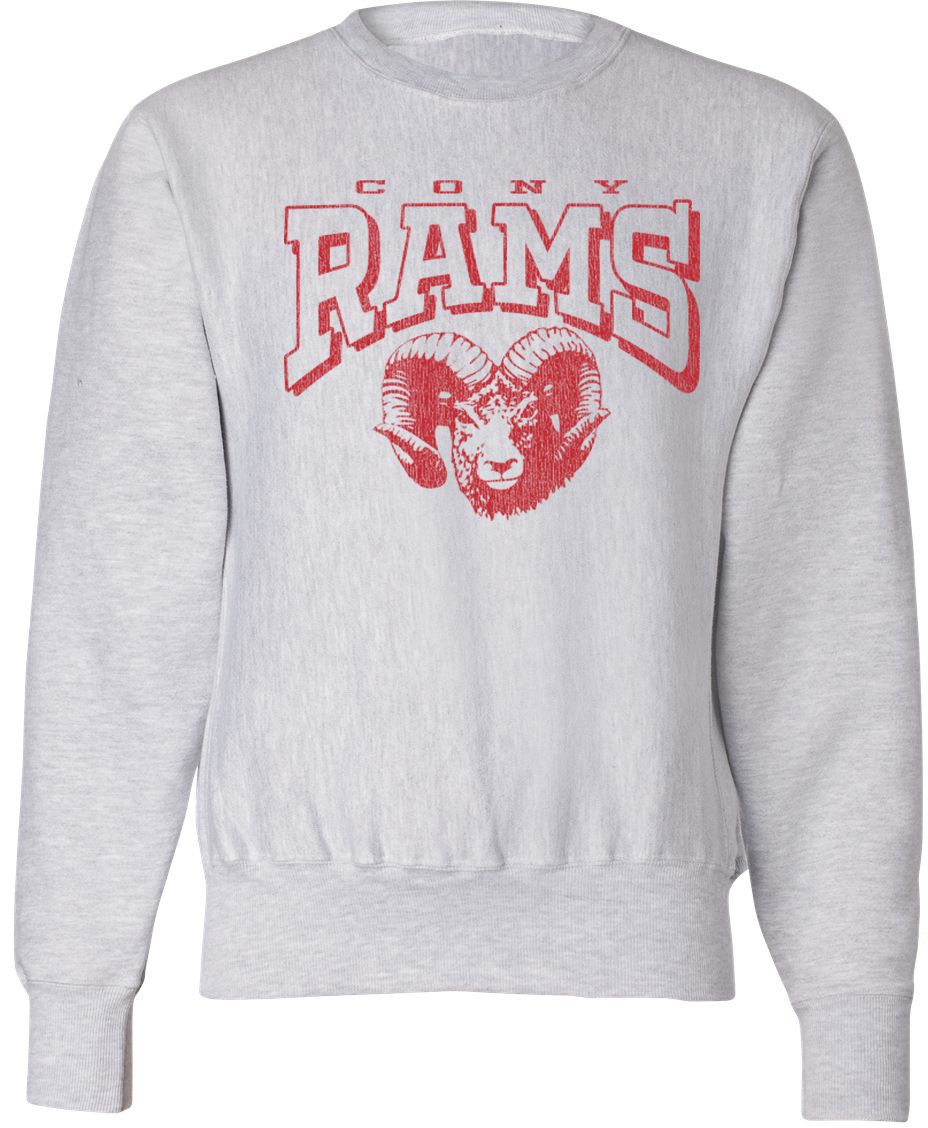 Pel Athletic Adult Cony High School Ash Crewneck Sweatshirt