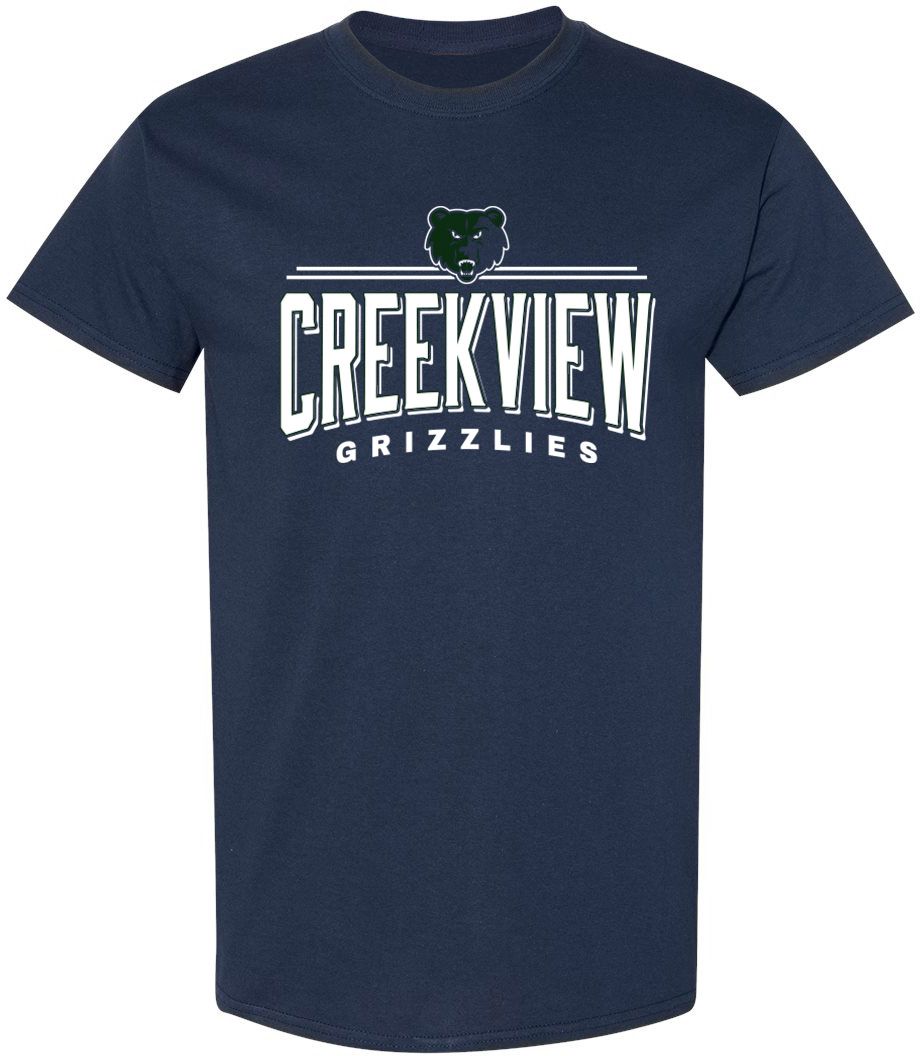 Pel Athletic Adult Creekview High School Navy T-Shirt