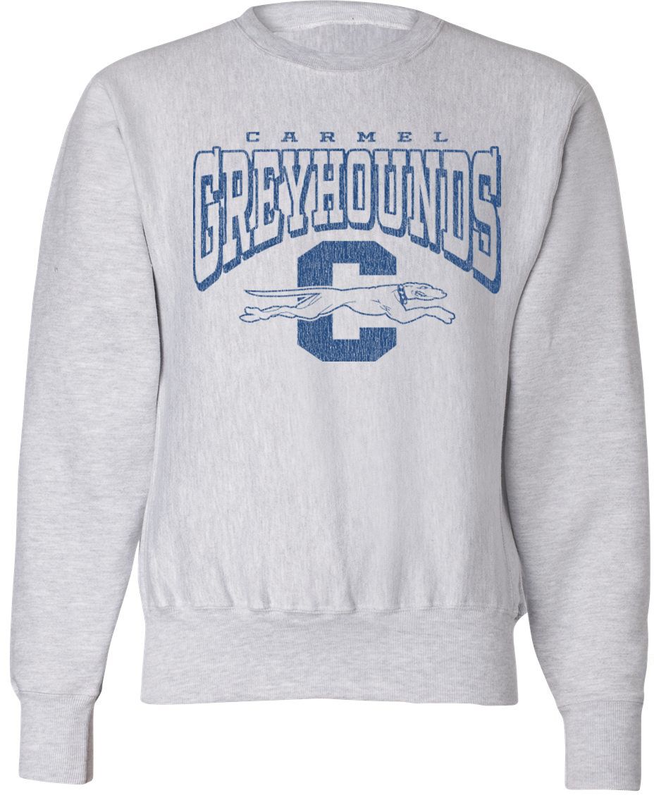 Pel Athletic Adult Carmel High School Ash Crewneck Sweatshirt