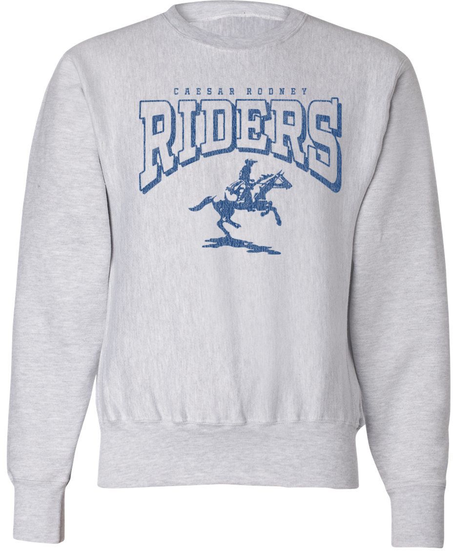 Pel Athletic Adult Caesar Rodney High School Ash Crewneck Sweatshirt