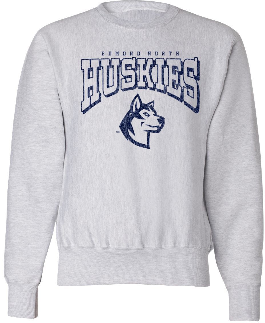 Pel Athletic Adult Edmond North High School Ash Crewneck Sweatshirt